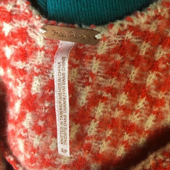 Free People Wool Blend Babydoll Multiprint Tunic Top - Picture 6 of 7